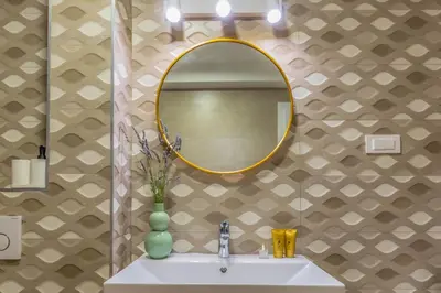 Kupaonica u objektu Sea view apartment Celina