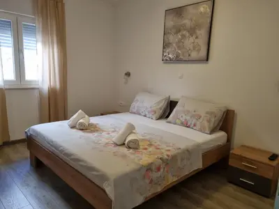 Krevet ili kreveti u jedinici u objektu Apartment Gajo with swimming pool near Split