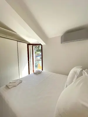 Krevet ili kreveti u jedinici u objektu dinka seaside villa - hvar island