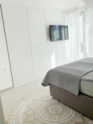 Krevet ili kreveti u jedinici u objektu Blue View Studio