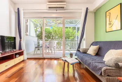 TV i/ili zabavni centar u objektu Apartments Sunset