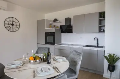 Kuhinja ili čajna kuhinja u objektu Residence Ivano