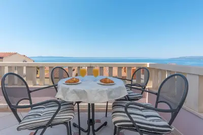 Balkon ili terasa u objektu Apartmani Branka