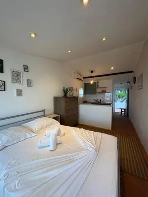 Krevet ili kreveti u jedinici u objektu Apartment and Studio Ivan Dolac