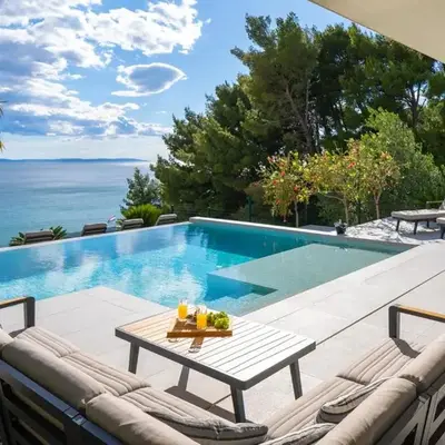Seaview Villa ABA with 38sqm heated infinity pool