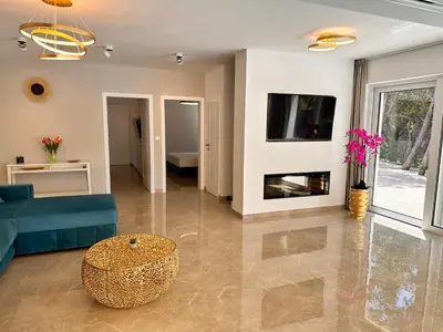 TV i/ili zabavni centar u objektu Villa Sun Garden
