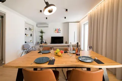 TV i/ili zabavni centar u objektu Sea View apartment Maja