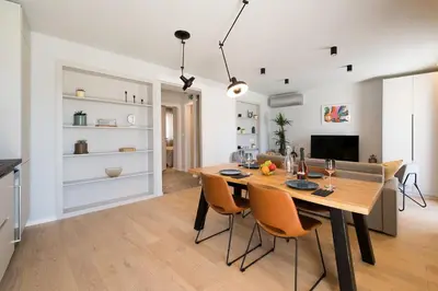 TV i/ili zabavni centar u objektu Sea View apartment Maja