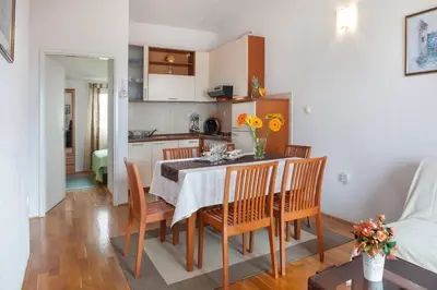 Kuhinja ili čajna kuhinja u objektu Katja Apartments