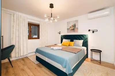 Krevet ili kreveti u jedinici u objektu Amfora Maris Apartment