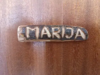 Certifikat, nagrada, logo ili neki drugi dokument izložen u objektu Apartmani LuMa Apartman Marija