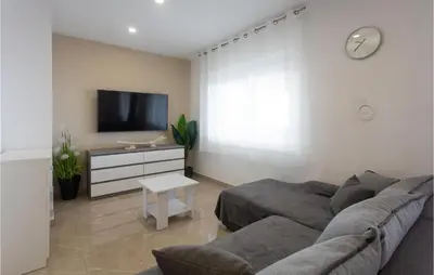 TV i/ili zabavni centar u objektu Lovely Apartment In Jesenice With Wifi