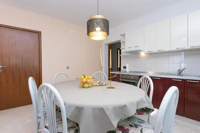 Kuhinja ili čajna kuhinja u objektu Family-friendly apartments with swimming pool Brela, Makarska - 20065