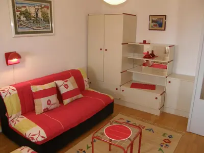 Krevet ili kreveti u jedinici u objektu Apartment in Bol with sea view, balcony, air conditioning, WiFi 3416-1