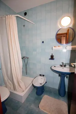 Kupaonica u objektu Apartment in Pisak with sea view, balcony, air conditioning, WiFi 3340-3