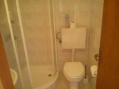 Kupaonica u objektu Apartment in Hvar town with sea view, terrace, air conditioning, WiFi 3615-2