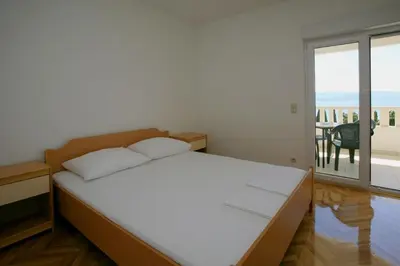 Krevet ili kreveti u jedinici u objektu Apartment in Duce with sea view, terrace, air conditioning, WiFi 3423-2