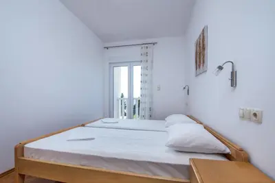 Krevet ili kreveti u jedinici u objektu Apartment in Duce with sea view, terrace, air conditioning, WiFi 3423-3