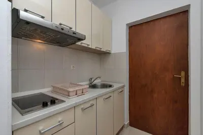 Kuhinja ili čajna kuhinja u objektu Apartment and Rooms Nikola