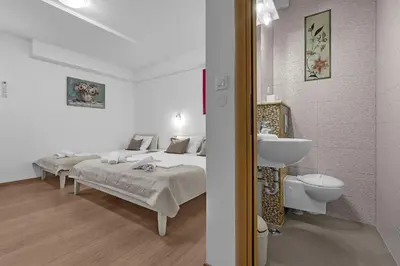 Krevet ili kreveti u jedinici u objektu Apartmani Podest