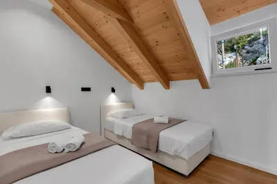 Krevet ili kreveti u jedinici u objektu Apartment Vise - Old Town Center, Stone Terrace