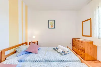 Krevet ili kreveti u jedinici u objektu Povlja Bungalows