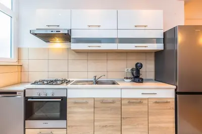 Kuhinja ili čajna kuhinja u objektu Beachfront apartment