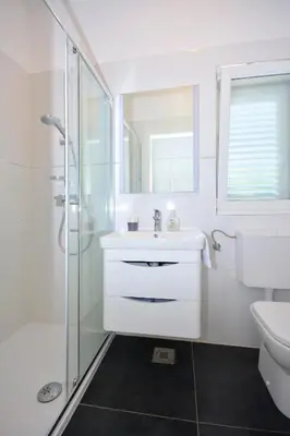 Kupaonica u objektu Seas The Day Apartments