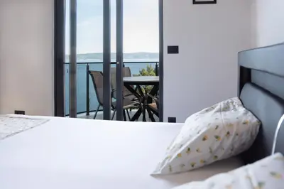 Krevet ili kreveti u jedinici u objektu Ivana Black & White Apartments - Marusici