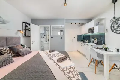 Kuhinja ili čajna kuhinja u objektu Amare Apartments