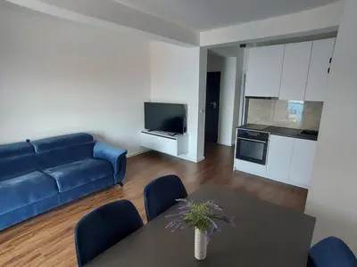 Kuhinja ili čajna kuhinja u objektu Apartment in Lokva Rogoznica with sea view, balcony, air conditioning, WiFi 5118-6