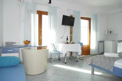 Krevet ili kreveti u jedinici u objektu Studio apartment in Dugi Rat with sea view, balcony, air conditioning, WiFi 5132-3
