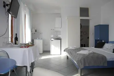 Krevet ili kreveti u jedinici u objektu Studio apartment in Dugi Rat with sea view, balcony, air conditioning, WiFi 5132-3