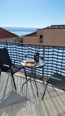 Balkon ili terasa u objektu OMIŠ WIND ROSE Apartment