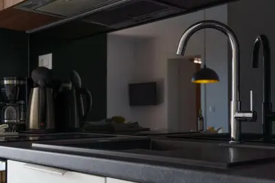 Kuhinja ili čajna kuhinja u objektu Apartment Bikin 2