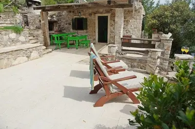 Popločani dio dvorišta ili vanjski dio objekta Secluded fisherman's cottage Cove Vela Studena, Brac - 20904