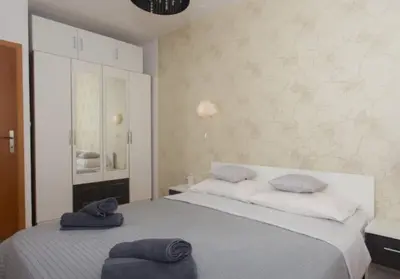 Krevet ili kreveti u jedinici u objektu Michael