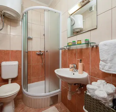 Kupaonica u objektu Blue Bliss Apartments
