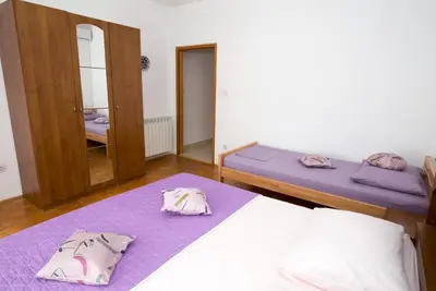 Krevet ili kreveti u jedinici u objektu Apartment in Duce with sea view, balcony, air conditioning, WiFi 5146-3