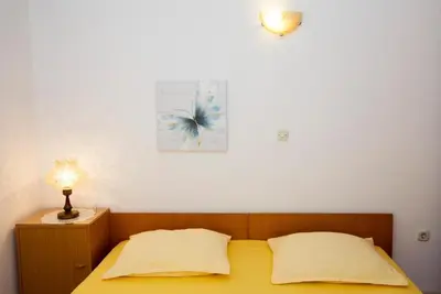 Krevet ili kreveti u jedinici u objektu Apartment in Duce with sea view, balcony, air conditioning, WiFi 5146-5