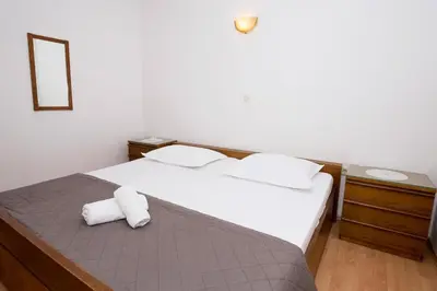 Krevet ili kreveti u jedinici u objektu Apartment in Duce with sea view, balcony, air conditioning, WiFi 5146-6