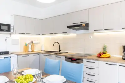 Kuhinja ili čajna kuhinja u objektu Apartment Blue