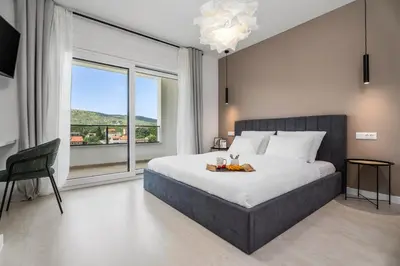 Krevet ili kreveti u jedinici u objektu Villa Mirage