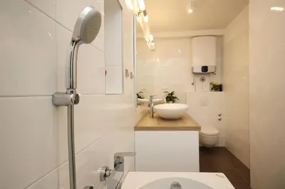 Kupaonica u objektu Luxury apartment near the beach