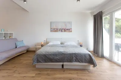Krevet ili kreveti u jedinici u objektu Apartman Stobreč