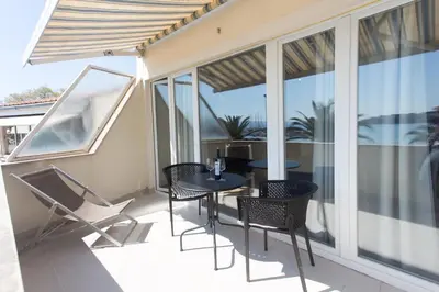 Balkon ili terasa u objektu Apartman Stobreč