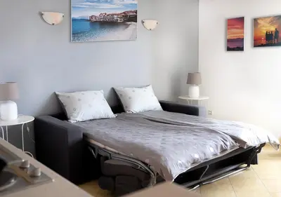 Krevet ili kreveti u jedinici u objektu Apartment Zen u Postira